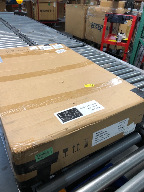 Photo 1 of (UNTESTED) (NO PLUG/HARDWIRE REQUIRED) (PARTS) WHIRLPOOL Electric Cooktop 30 Inch, 4 Burners Electric Stove Top, Built-in Electric Radiant Cooktop with Expandable Burner, Knob Control, Safety Lock, Timer, 6700W 220~240V Hard Wired(No Plug)