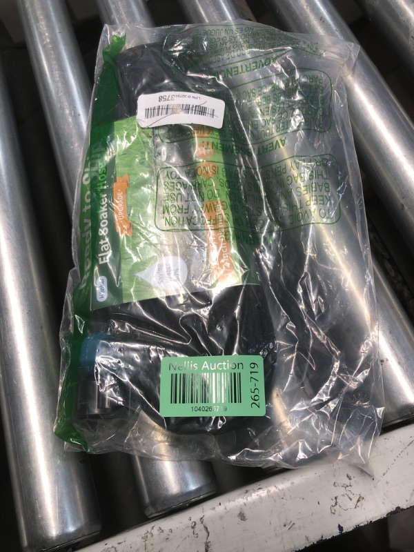 Photo 1 of (BAGGED) Hlinker Flat Soaker Hose 15 25 50 75 FT for Garden Beds, 25Ft 1/2" Linkable Consistent Drip Irrigation Hose Save 80% Water, Leakproof Heavy Duty Double Layer Sprinkler Hose