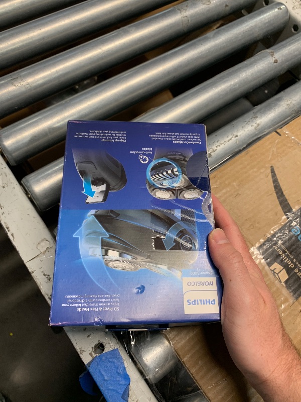 Photo 1 of Philips Norelco Shaver 3600 Series, Wet and Dry Electric Shaver, P-Cap, Travel Pouch, Storm Blue, Model S3243/91