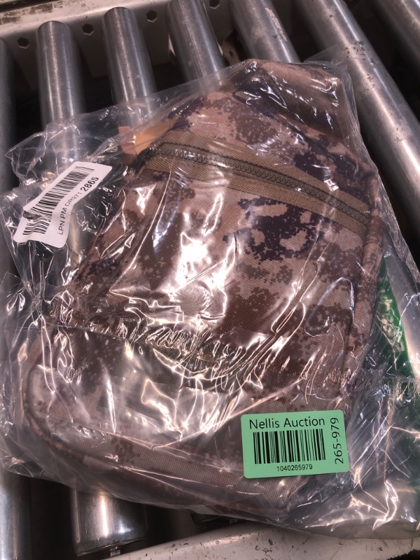 Photo 1 of **LIGHT SHADE THAN STOCK PHOTO**
(TAN CAMO) (BAGGED) True Religion Crossbody Bags for Women & Men, Sling Bag for Men, Women Cross Body Bag, Sling Backpack Travel Bag Travel Purse