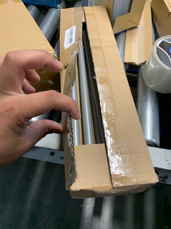 Photo 1 of (no brackets) GXOACKJ 2 Pack Silver Curtain Rods for windows 32 to 62 inch, 5/8 inch Splicing Heavy Duty Metal Curtain Rod Set with Brackets