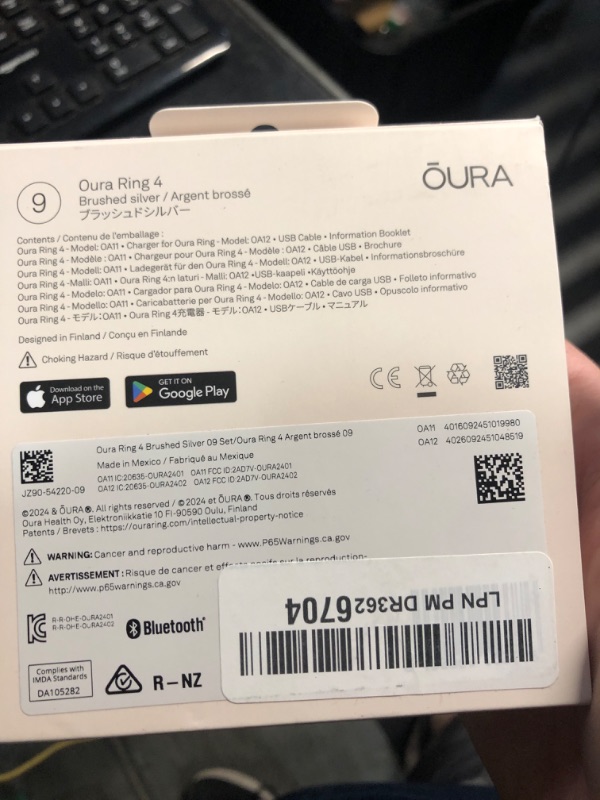 Photo 1 of **SOME SCRATCHES, NO CHARGER** Oura Ring Gen3 Heritage - Gold - Size 8 - Smart Ring - Size First with Oura Ring Gen3 Sizing Kit - Sleep Tracking Wearable - Heart Rate - Fitness Tracker - 5-7 Days Battery Life