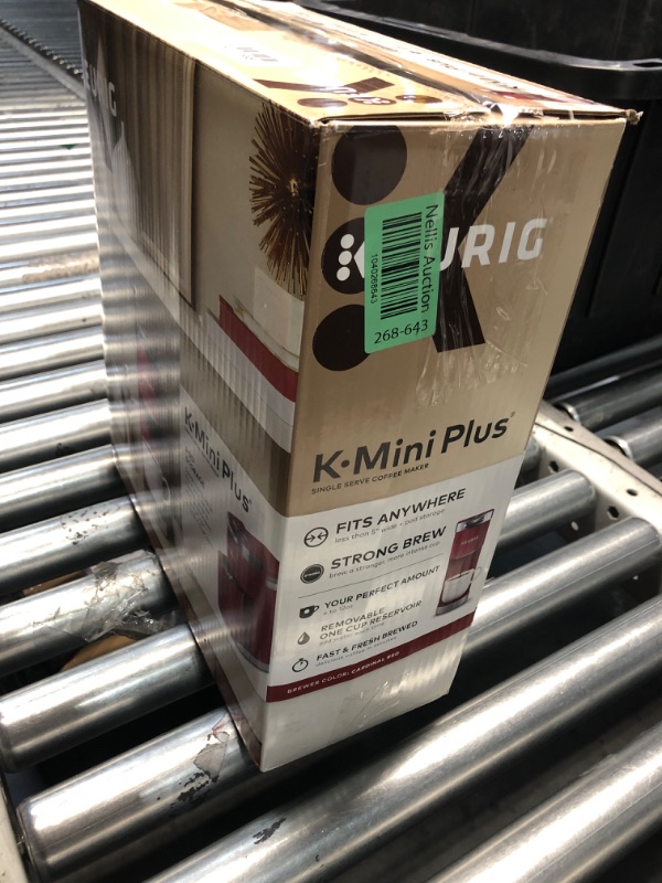 Photo 1 of ***PARTS ONLY***
Keurig K-Mini Plus Single Serve K-Cup Pod Coffee Maker, with 6 to 12oz Brew Size, Stores up to 9 K-Cup Pods, Travel Mug Friendly, Cardinal Red
