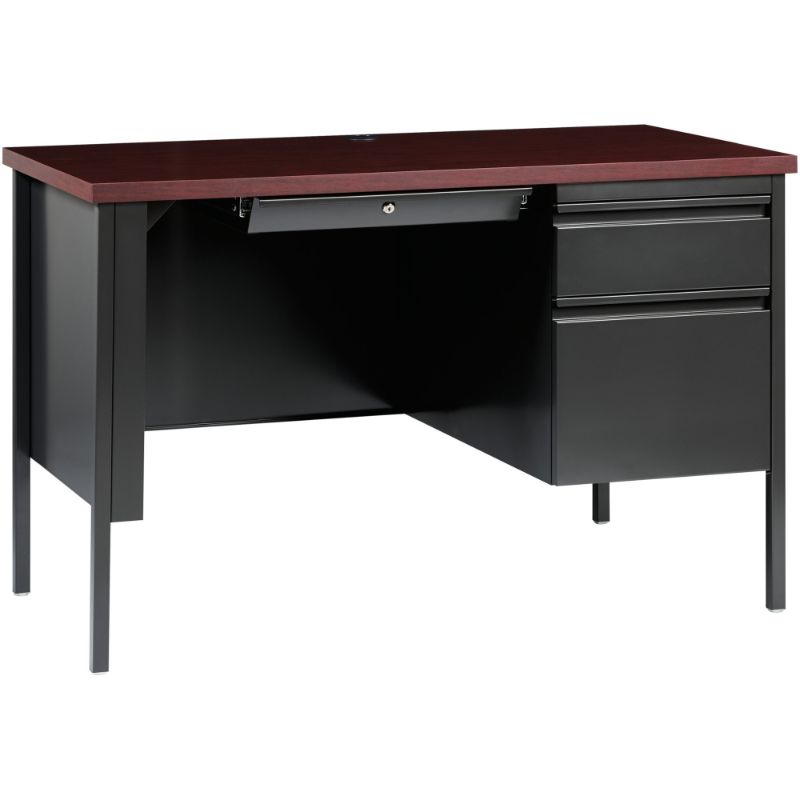 Photo 1 of ***TRUCK/TRAILER PICKUP ONLY - FOR PARTS ONLY - MAJOR DAMAGE - SEE COMMENTS***
Lorell Fortress Series 45-1/2" Right Single-Pedestal Desk, 29.5" Height x 45.5" Width x 24" Depth
