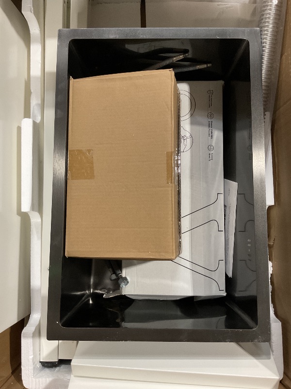 Photo 1 of (Used)(damaged)(see images) 29" Stainless Steel Freestanding Utility Sink, Laundry&Utility Room Sinks, Upgrades Faucet, Hoses and Drain Kit