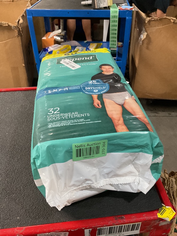 Photo 1 of Depend Fresh Protection Adult Incontinence Underwear for Men, Disposable, Maximum, Small/Medium, Grey, 32 Count, Packaging May Vary
