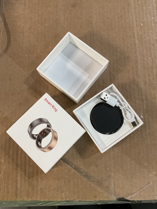 Photo 1 of 2025 Upgrade Smart Ring Health Tracker for Men Women - IP68 Waterproof Fitness Ring with Sleep Tracker/Heart Rate/Blood Oxygen/Steps/Distance/Calories,Air Shutter,Charging case Up to 7-Day, Gold #8