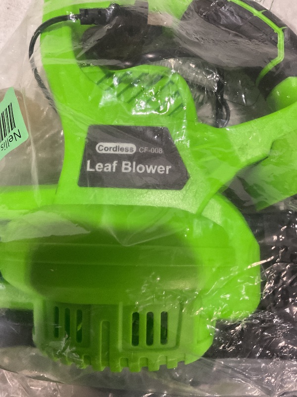 Photo 1 of (Not functional)(parts only)(non refundable)Leaf Blower Cordless with 2 Batteries and Charger, 21V High Speed Electric Leaf Blower with 2 Tubes, 160 MPH 350CFM Lightweight Battery Powered Leaf Blower for Lawn Care, Patio, Snow Blowing