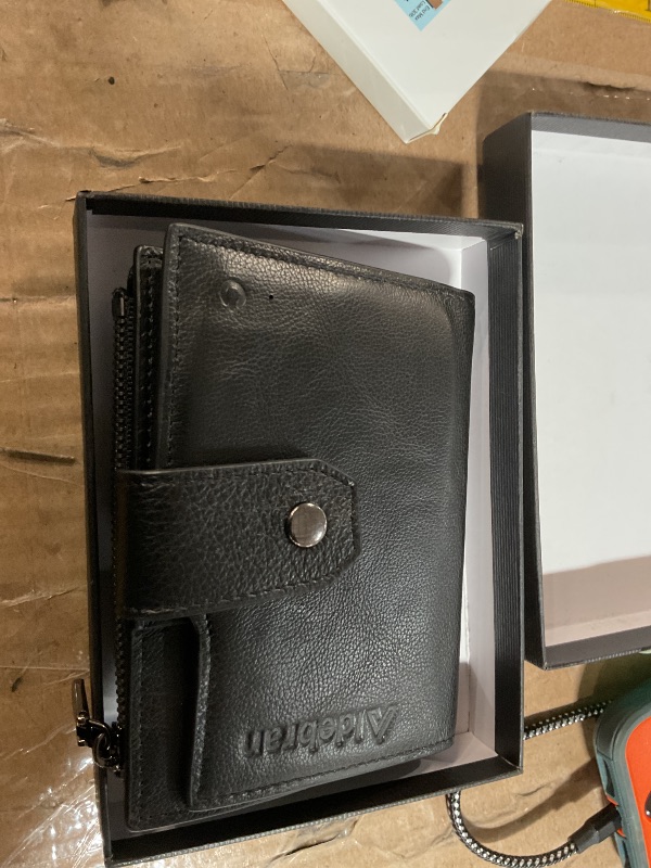 Photo 1 of 
mart Anti Theft GPS Wallet with Alarm - Vertical Slim Trifold Cowhide Soft Leather Mens Wallets with 16 Credit Card Slots & Zipper Coin Pocket - RFID Protected Blue-tooth Wallet