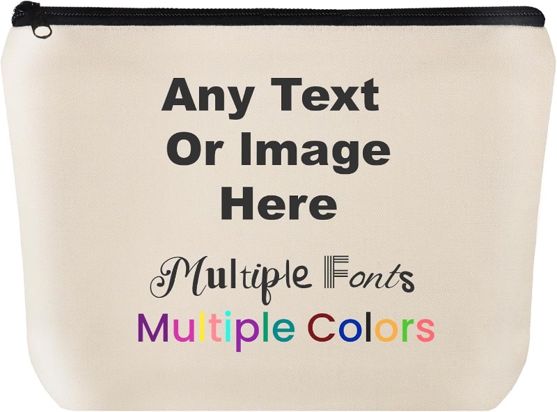 Photo 1 of “Make Homophobia Extinct” Custom Travel Makeup Bag with Your Photo/Text, Personalized Travel Cosmetic Bag with Picture, Birthday gift for Girls Women