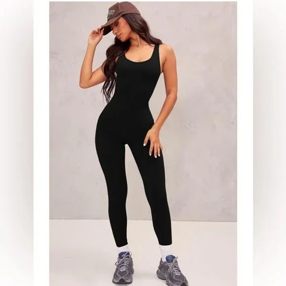 Photo 1 of (XS) (BAGGED) Womens Jumpsuit Sleeveless Tank Casual SIZE XL BLACK