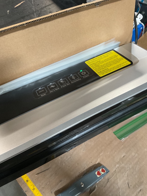 Photo 1 of [Updated 2025] Bonsenkitchen Vacuum Sealer Machine + 40 Vacuum Bags, Fast-Compact/Multi-Functional Food Vacuum Sealer with External Vacuum System, Silver
