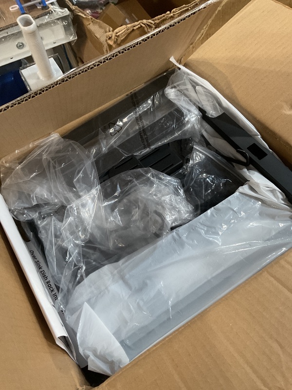 Photo 1 of ADBIU Over The Sink Dish Drying Rack (Expandable Height and Length) Snap-On Design 2 Tier Large Dish Rack (27-36L x 12W x 32.5-37H (inches))