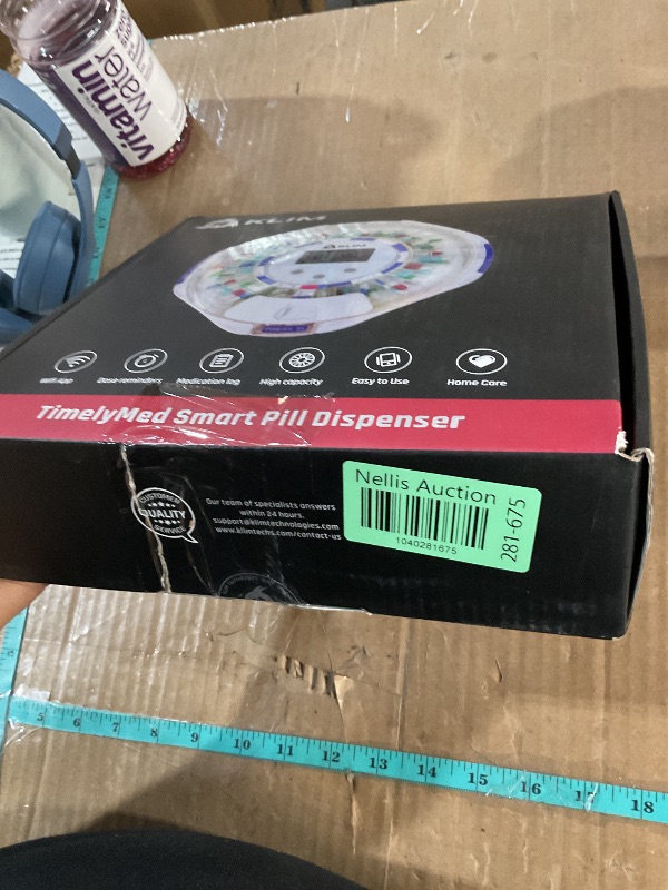 Photo 1 of KLIM Smart Pill Dispenser Machine with Alarm + WiFi App Monitoring + 28 Day Medicine Dispenser + Automatic Pill Dispenser for Elderly with Alarm & Alzheimers Care + Lock Key + New 2024