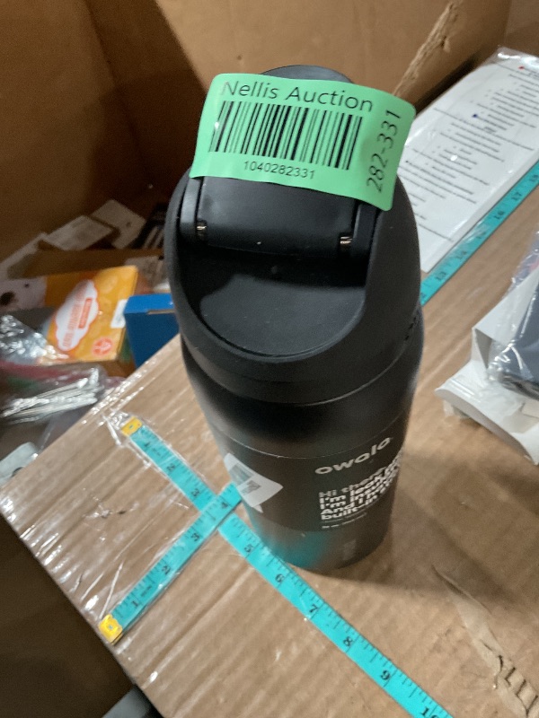 Photo 1 of ***(DENTS ON BOTTOM)***
Owala FreeSip Insulated Stainless Steel Water Bottle with Straw for Sports, Travel, and School BPA-Free Sports Water Bottle, 32 oz, Very, Very Dark