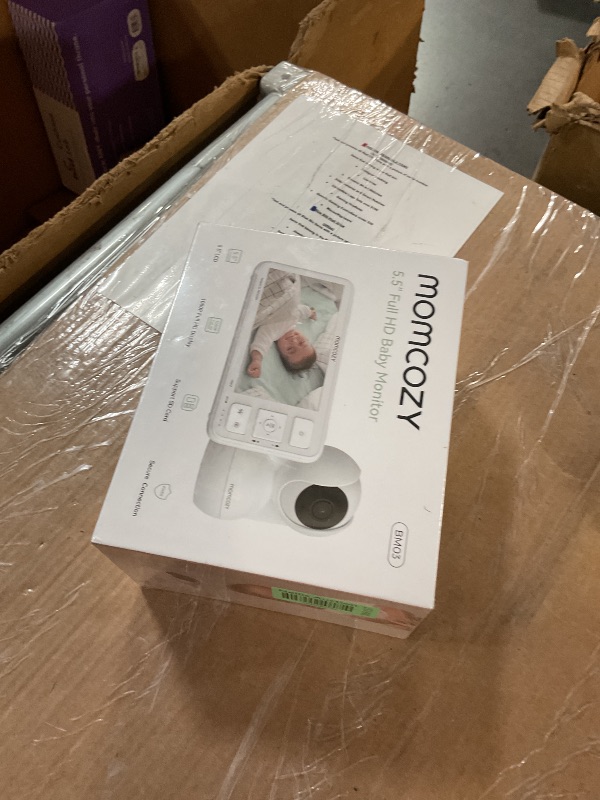 Photo 1 of *** FACTORY SEALED *** Momcozy Video Baby Monitor, 5.5” 1080P Full HD Baby Monitor with Camera No WiFi, Infrared Night Vision, 5800mAh 120-hrs Battery, ECO, VOX, 2-Way Audio, 1640ft Range, Record and Rewind Locally, BM03