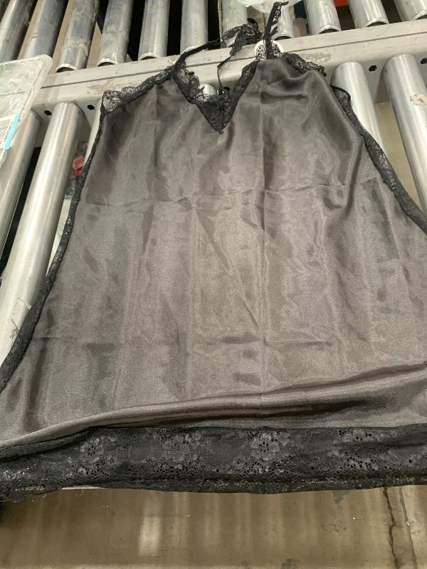 Photo 1 of Avidlove Women's Slips Lingerie Nightgown Satin Lace Chemise Sexy Sleepwear S-4XL (Medium, Black)