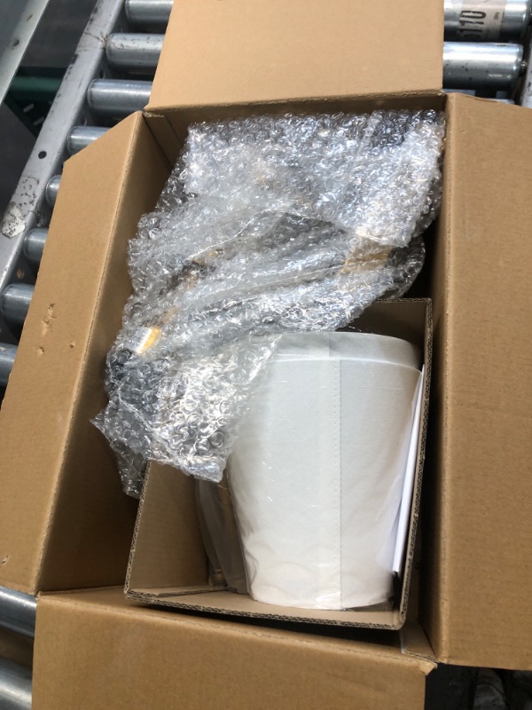 Photo 1 of ***PARTS ONLY***
Pauwer Slim Wall Sconces Set of 2 White Fabric Shade Hardwired Indoor Light Column Stand Bedroom Wall Lamp Bathroom Vanity Light Fixture, Antique Brass