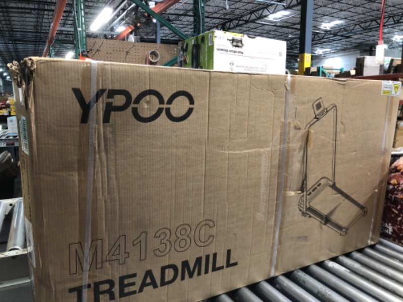 Photo 1 of **FACTORY SEALED**
YPOO Foldable Treadmill with Incline, Walking Pad with Handle Bar 3 Level Incline, Portable Folding Treadmills for Home/Office 300 Lbs Capacity, Quiet Desk Treadmill with Remote Control & APP