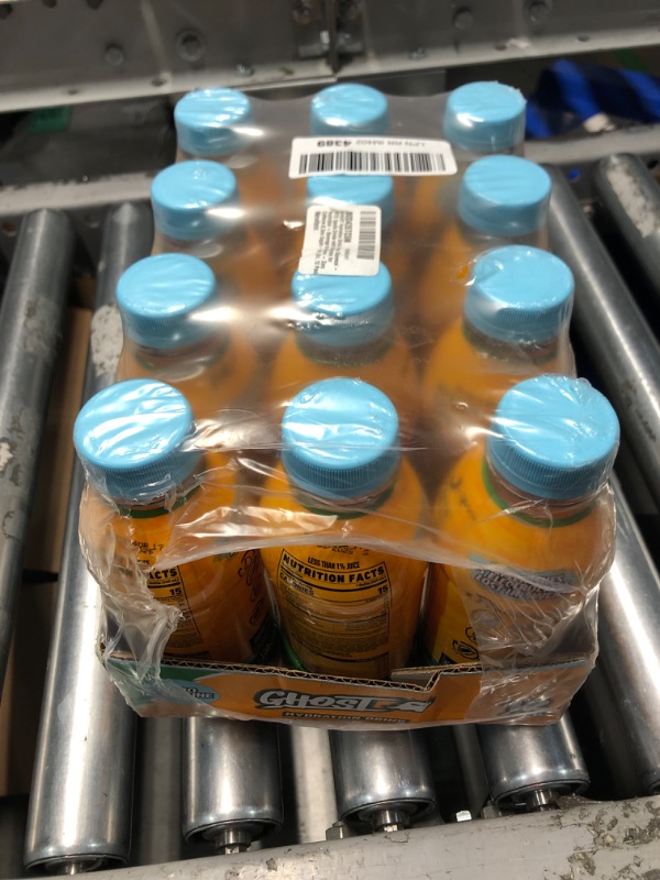 Photo 1 of (non-refundalble) GHOST Hydration Drink, Orange Squeeze - RTD Sports Drink with Electrolytes, Natural Vitamins & Minerals - All Day Lifestyle Hydration Beverage - Zero Caffeine & Zero Sugars - 16.9 Fl Oz, 12 Pack