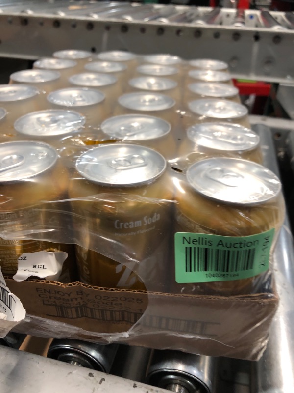 Photo 1 of (non-refundable)Zevia Zero Sugar Soda, Cream Soda, 12 oz Cans (24-Pack) – Naturally Sweetened, Zero Calorie Sugar Free Soda - Non-GMO Project Verified, Gluten-Free, Vegan