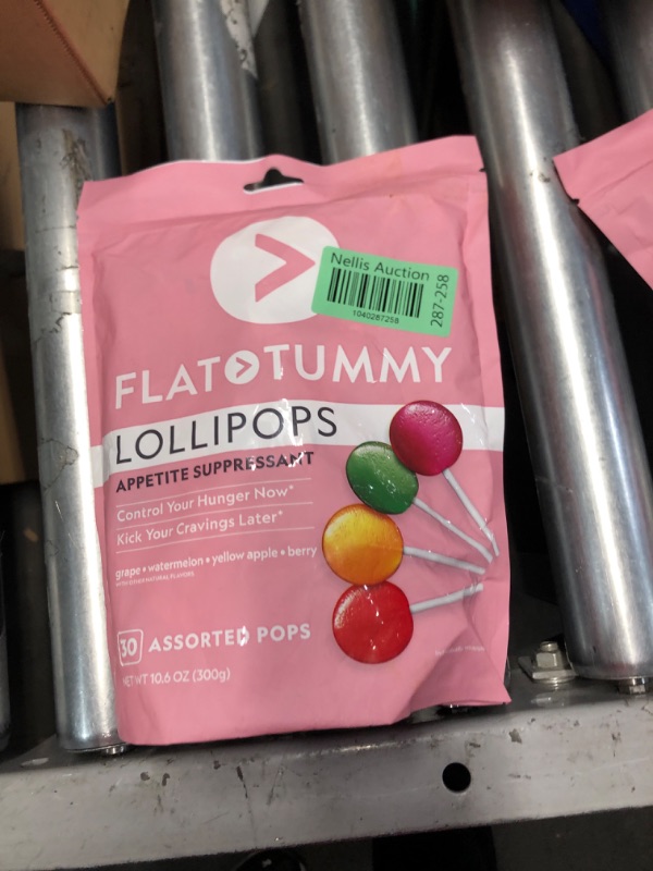 Photo 1 of (non-refundable)Flat Tummy Lollipops, Pack of 30 – Crush Cravings and Avoid Unwanted Calories - Apple, Grape, Watermelon & Berry – Delicious Low Calorie Diet Candy – Clinically Proven Ingredient