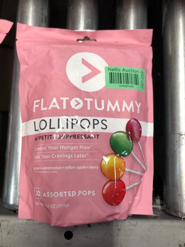 Photo 1 of (non-refundable)Flat Tummy Lollipops, Pack of 30 – Crush Cravings and Avoid Unwanted Calories - Apple, Grape, Watermelon & Berry – Delicious Low Calorie Diet Candy – Clinically Proven Ingredient
