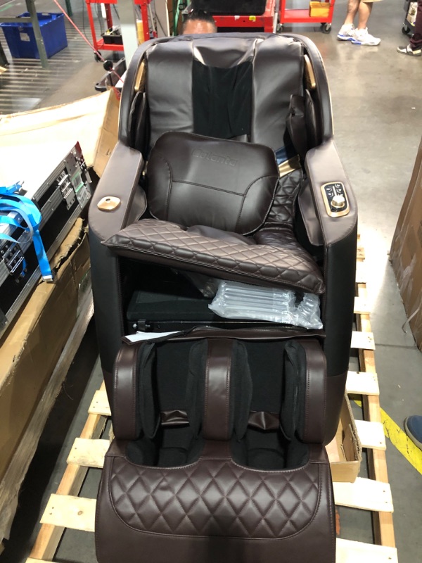 Photo 1 of ***FACTORY SEALED******TRUCK/TRAILER PICKUP ONLY***Culanta Massage Chair Full Body, Zero Gravity SL-Track Shiatsu Massage Recliner Chair with Body Scan, Airbags, Foot Rollers, Deep Yoga Stretch, Heating (U1-Brown)