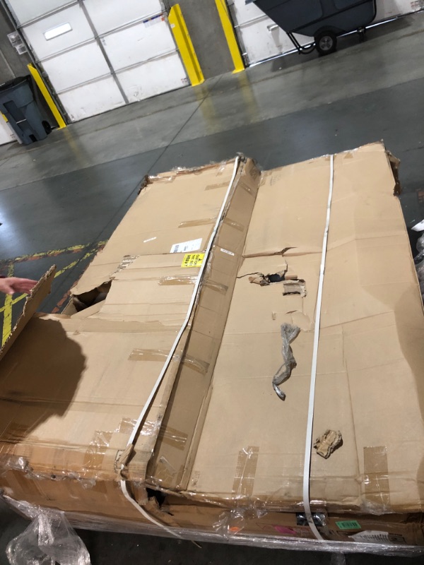Photo 1 of ***TRUCK/TRAILER PICKUP ONLY***Jennifer Taylor Home Brooklyn King Tufted Panel Bed Headboard and Footboard Set, Navy Blue Velvet