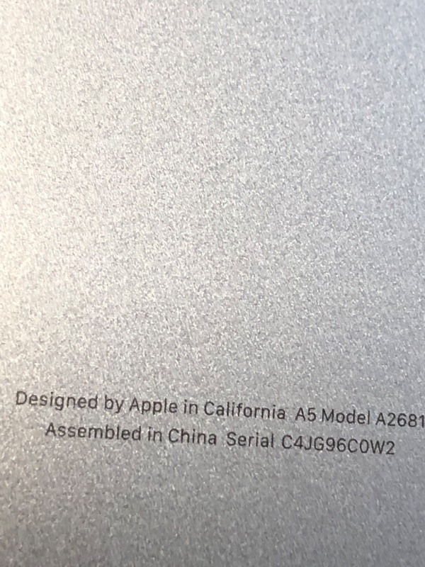Photo 1 of (tested)(functional) Apple 2022 MacBook Air Laptop with M2 chip: Built for Apple Intelligence, 13.6-inch Liquid Retina Display, 16GB RAM, 256GB SSD Storage, Backlit Keyboard, 1080p FaceTime HD Camera; Space Gray