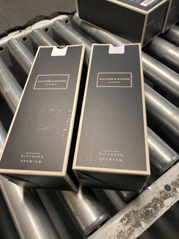 Photo 1 of CULTURE & NATURE Reed Diffuser Set 6.7oz (200ml) Black Rose Scented Diffuser with Sticks Home Fragrance Reed Diffuser for Bathroom Shelf Decor, 2 Pack