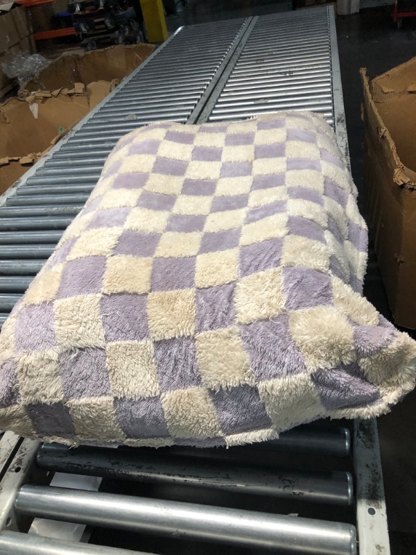 Photo 1 of ***SLIGHT TEAR, SEE PHOTOS FOR DAMAGE***Lesure XLarge Dog Bed-Thick Shredded Chopped Foam Pet Bed Indoor with Removable Cover, Cute Modern Fuzzy Plush & Anti Slip Bottom, Purple