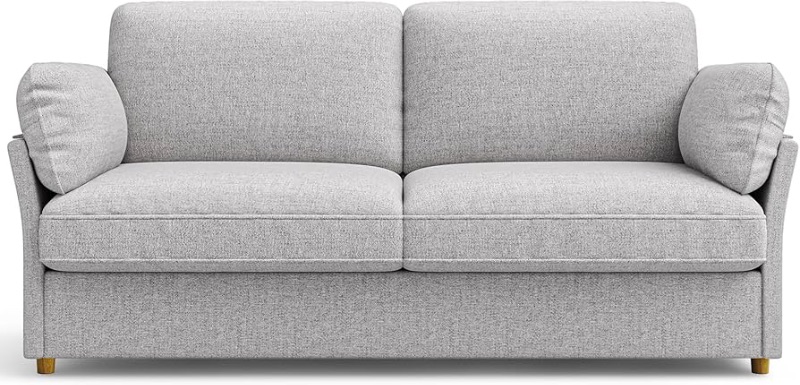 Photo 1 of ***PARTIAL SET CUSHIONS AND BACKRESTS ONLY | TRUCK/TRAILOR PICKUP ONLY | NONREFUNDABLE***Queen Size Pull Out Sofa Bed, 2 in 1 Convertible Sleeper Sofa Couch with Pullout Bed, Memory Foam Mattress for Living Room Office, Space-Saving, Light Grey