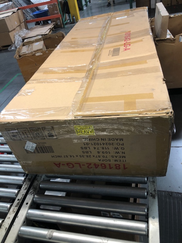Photo 1 of ***PARTIAL SET, CUSHIONS, BACKREST AND SIDE BOARDS MISSING | TRUCK/TRAILOR PICKUP ONLY | NONREFUNDABLE***Queen Size Pull Out Sofa Bed, 2 in 1 Convertible Sleeper Sofa Couch with Pullout Bed, Memory Foam Mattress for Living Room Office, Space-Saving, Light