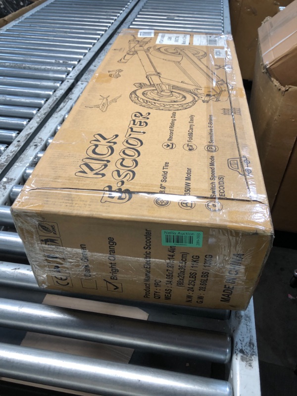 Photo 1 of (Used)(sold for parts) Electric Kick Scooter,3 Adjustable Height & Speed,350W Motor,8.5'' Solid Tires,Max 15 Mph Speed,Foldable Electric Scooter 