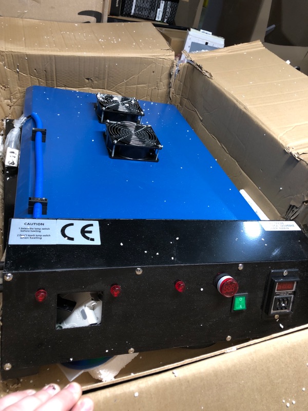 Photo 1 of Flash Dryer with Sensor Silk Screen Flash Dryer 20x24 Inch, Automatic Double Fan Flash Dryer 220V 6000W IR Flash Dryer for Screen Printing