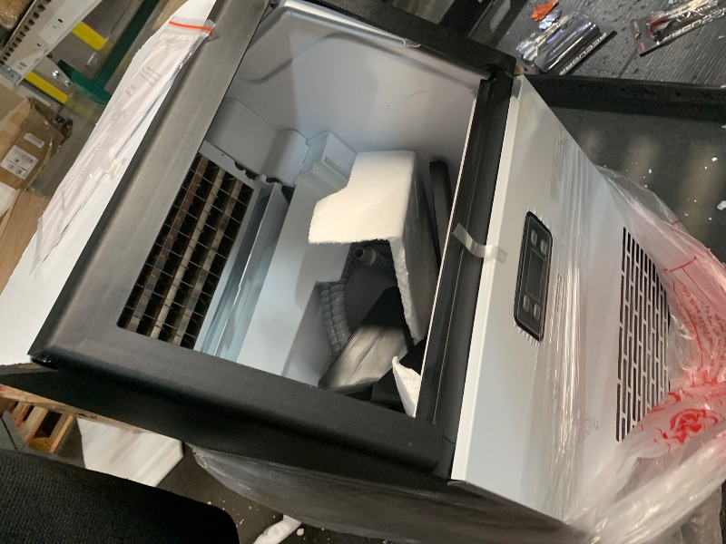 Photo 1 of Antarctic Star Commercial Ice Maker, 100lbs/24H Under Counter Freestanding Ice Machines with 33lbs Storage, Stainless Steel Self Cleaning Ice Makers for Home/Bar/Restaurant/Outdoor