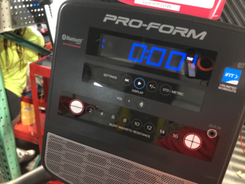 Photo 1 of *** TRUCK OR TRAILER PICK UP ONLY*** ITEM TESTED FOR POWER, UNABLE TO TEST FURTHER***ProForm 2024 400RI Recumbent Exercise Bike