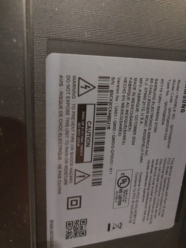 View 4 of SAMSUNG 70-Inch Class QLED 4K Q60D Series Quantum HDR Smart TV w/Object Tracking Sound Lite, Motion Xcelerator, Slim Design, Gaming Hub, Alexa Built-in (QN70Q60D, 2024 Model)
