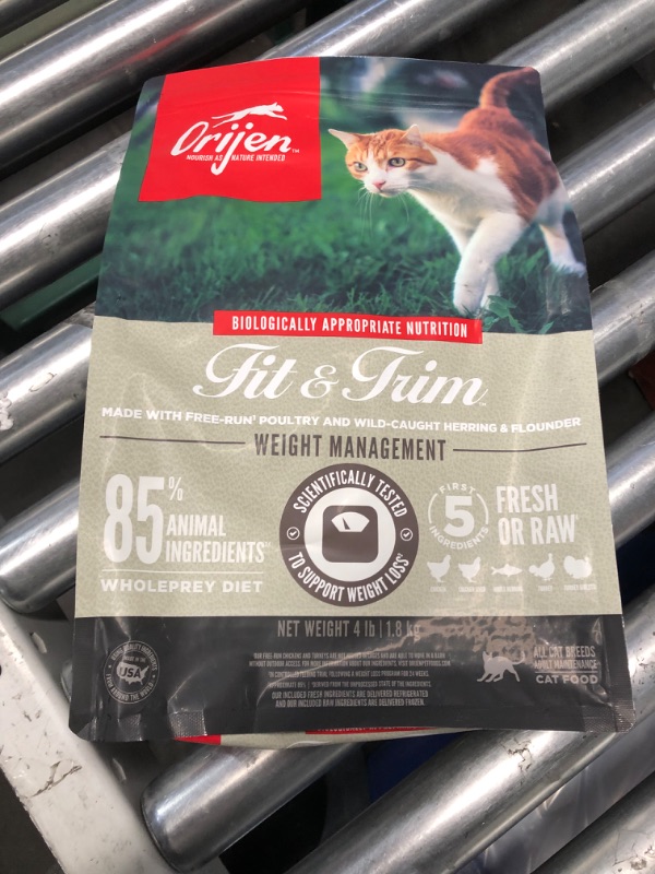 Photo 1 of ***(NONREFUNDABLE/ NO RETURNS OR REFUNDS)***
***(EXP DATE: JULY 10TH 2026)***
Orijen  Pack of Fit & Trim for Cats, 4 Pounds Each, Low-Calorie Weight Loss Cat Food