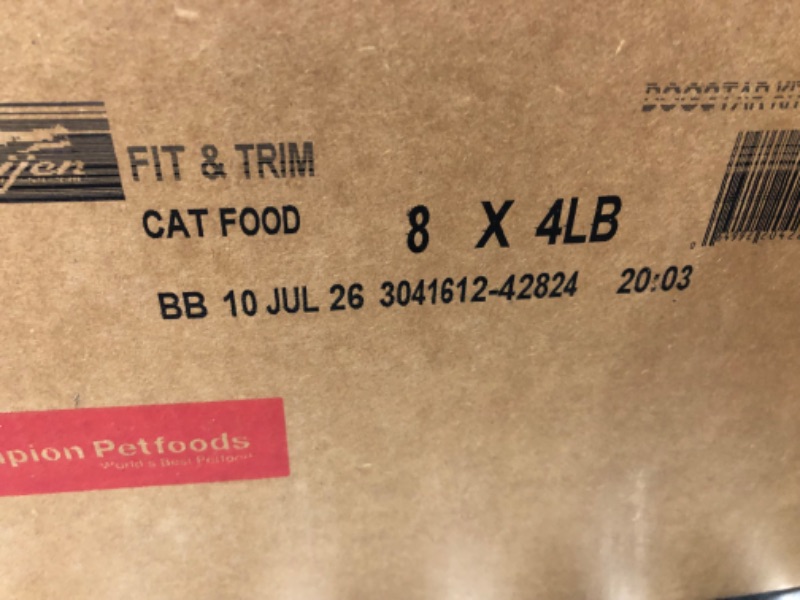 Photo 1 of ***(NONREFUNDABLE/ NO RETURNS OR REFUNDS)*** 
***(EXP DATE: JULY 10TH 2026)***
Orijen  Pack of Fit & Trim for Cats, 4 Pounds Each, Low-Calorie Weight Loss Cat Food