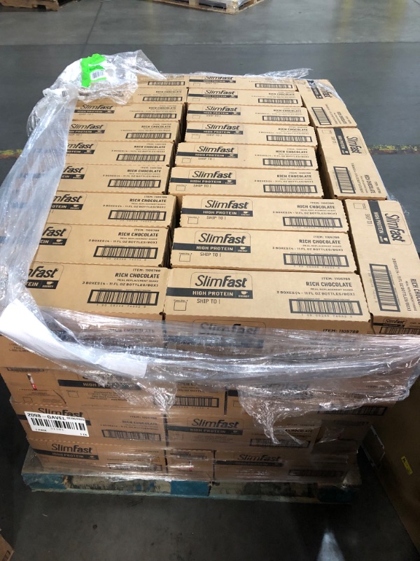 Photo 1 of SlimFast Advanced Energy High Protein Meal Replacement Shake, Rich Chocolate, 20g of Ready to Drink Protein with Caffeine, 11 Fl. Oz Bottle, 84 Cases of 4 Count (Pack of 3) (Packaging May Vary)