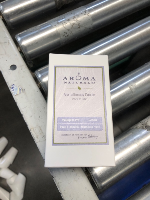 Photo 1 of ***(PARTS ONLY/ NON REFUNDABLE/ NO RETURNS OR REFUNDS)***Missing wick ***
Aroma Naturals Essential Oil Tranquility Pillar Candle, 2.5" x 4", Lavender, 11 Ounce