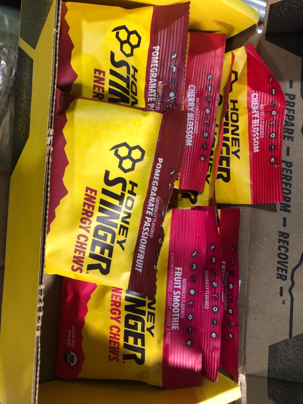 Photo 1 of ***(MISSING 1)/ NON REFUNDABLE/ NO RETURNS OR REFUNDS***
EXP DATE 3.22.25
Honey Stinger Organic Energy Chew Variety Pack | 3 Pack Each of Fruit Smoothie, Pomegranate Passionfruit and Cherry Blossom | Gluten Free & Caffeine Free | Sports Nutrition for All 