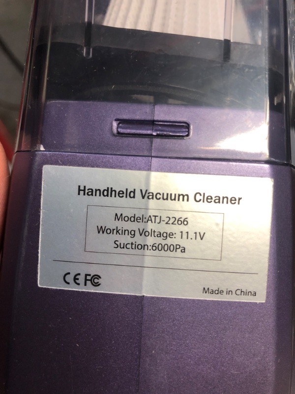 Photo 1 of (MISSING CHARGER) Bossdan Handheld Vacuum Cordless,Car Hand Held Vacuum Cordless Rechargeable with Multi Accessories/LED Light,Lightweight Mini Portable Dust Rechargeable for Car,Office and Home Cleaning