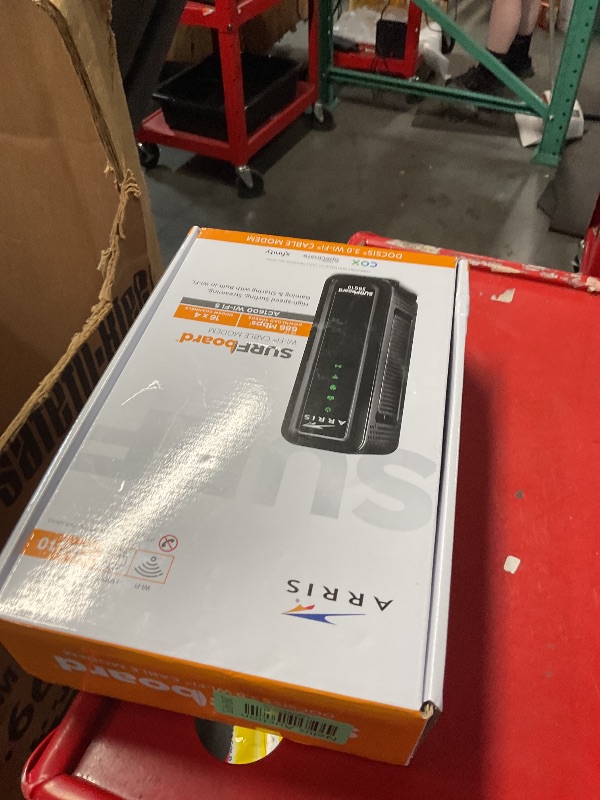 Photo 1 of ARRIS (SBG10) - Cable Modem Router Combo - Fast DOCSIS 3.0 16 x 4 Gigabit & AC1600 WiFi, For Comcast Xfinity, Cox, Spectrum, 400 Mbps Max Internet Speeds