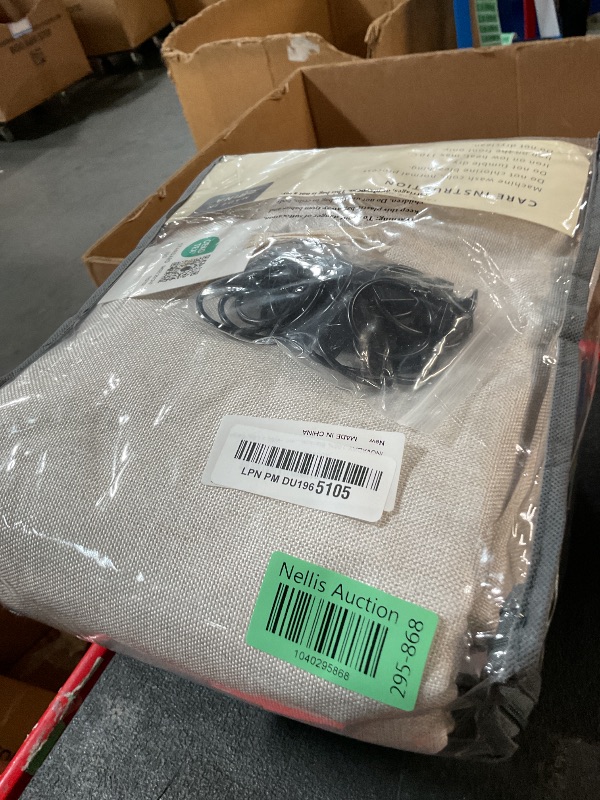 Photo 1 of (FAIR/USED) INOVADAY 100% Blackout Curtains for Bedroom, Black Out Curtains 84 Inch Long, Clip Rings Linen Blackout Drapes, Thermal Insulated Room Darkening for Living Room, 2 Panels - Beige,W50xL84