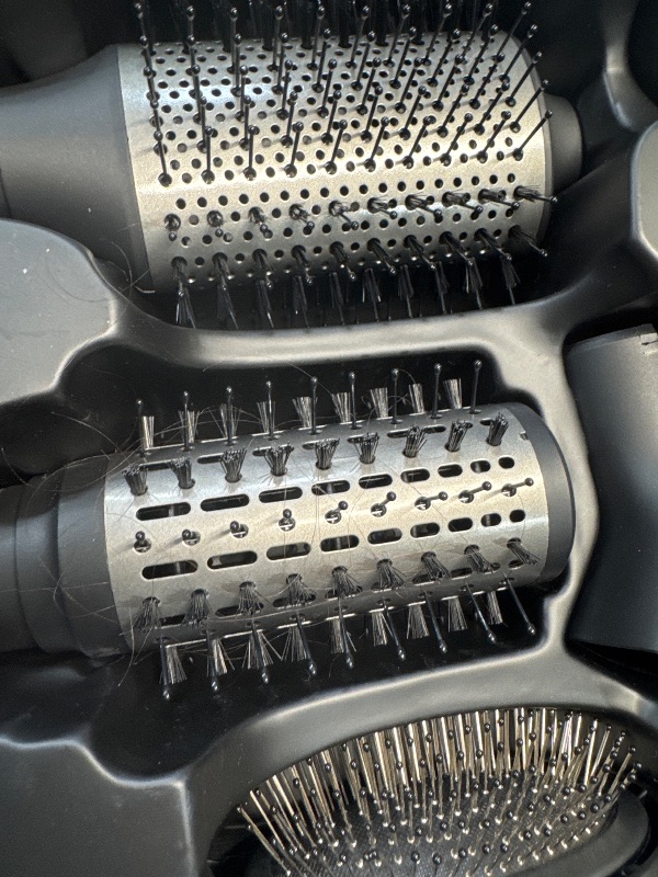 Photo 1 of ***SEE NOTES*** 
Vincofy 7 in 1 Blow Dryer Brush and Hair Dryer, Hot Hair Styler with Negative Ion 110,000 RPM Hair Straightener Brush for Fast Drying Straightening Curling Voluming, Suitable for All Types,Purple