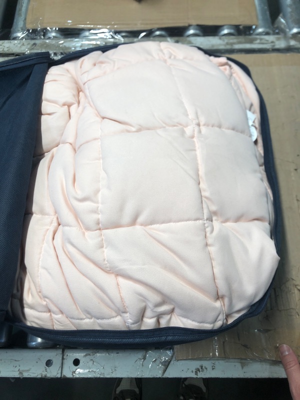 Photo 1 of (FAIR) L'AGRATY Weighted Blanket - 80"x87" 25lbs Cooling Breathable Heavy Blanket Microfiber Material with Glass Beads Big Blanket for Adult All-season Summer Fall Winter Soft Thick Comfort Blanket