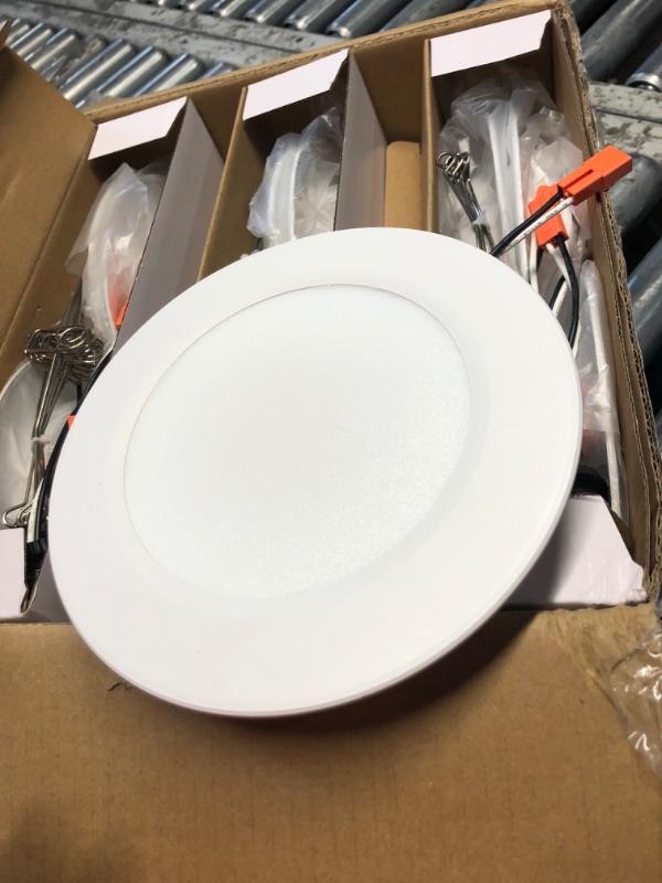 Photo 1 of ***INCOMPLETE - MISSING 5 LIGHTS ONLY 15 INCLUDED - UNABLE TO TEST - SEE PICTURES***
Amico 5/6 inch 5CCT LED Recessed Lighting 20 Pack, 1050LM Ultra-Thin Flat LED Can Lights, Dimmable, IC Rated, 12W Eqv 110W, 2700K/3000K/4000K/5000K/6000K Selectable, Retr